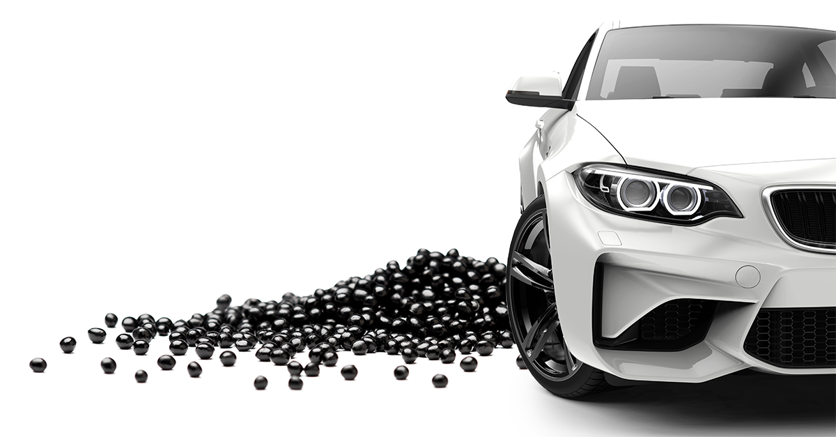 Sarlink TPV Pellets by a car, automotive OEMs trust Sarlink 